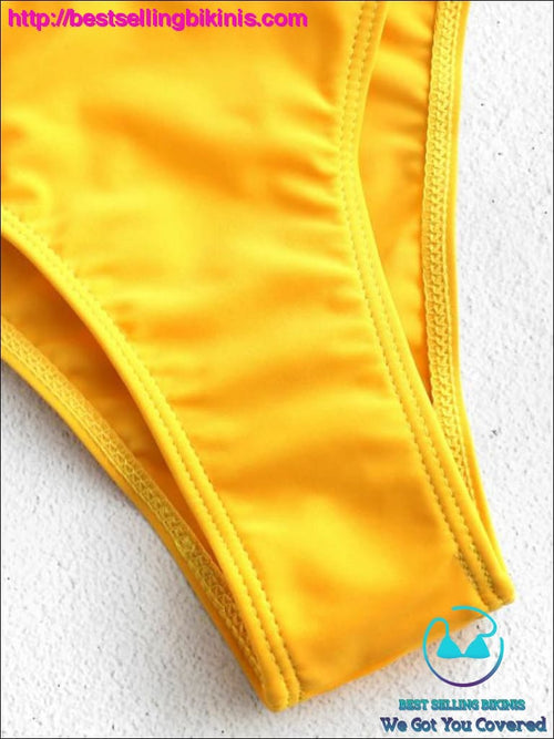 Padded Bikini Top With Thong Bottoms - Best Selling Bikinis