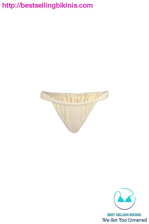 Ruched Bottom (Faux Suede Cream) Bottom