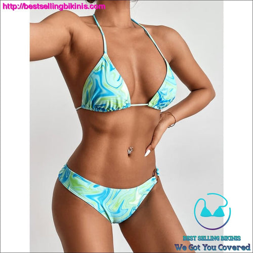 Tie dye water ripple bikini - Best Selling Bikinis