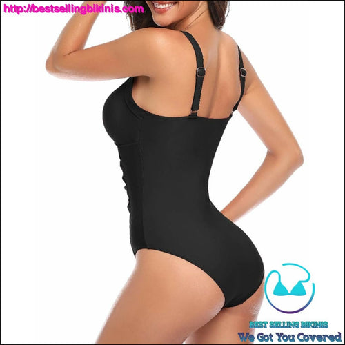 Vintage Ruched Tummy Control One Piece - Best Selling Bikinis